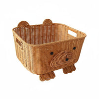 Animal Shaped Storage Basket Lightweight Animal Shaped Organizer Easy to Clean Woven Bear Basket for Bedroom