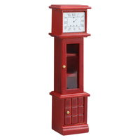 Miniature Standing Clock Decorative Floor Clock Model Compact Size Dollhouse Furniture