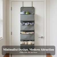 Over the Door Storage Area Saving over Door Hanging Organizer Multipurpose Multi-Compartment Hanging Organizer for Students, Bedroom, Nursery