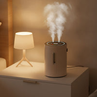 Humidifier with Two Mist Outlets Auto Shut off Top-Fill Humidifier Appliance Portable USB for Office Workers, Bedroom, Bedside
