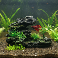 Creative Chinese Style Mountain Aquarium Ornament Resin Craft Decoration