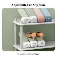Long-Lasting Bird Design Shoe Slot Easy Assembly Adjustable Shoe Stacker for Closet, Entryway