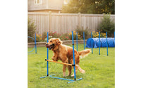 Easy Setup Agility Obstacle Course Set Portable Jump Hurdle Set Sturdy Weave Pole Kit Adjustable for Backyard