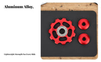 11 Tooth Derailleur Pulley CNC Machined 11T Derailleur Wheel Aluminum Guide Wheel Anodized Finish Drivetrain Part for Cyclists