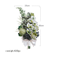 Waterfall Design Bridal Floral Arrangement Hand-Tied Waterfall Bridal Floral