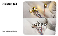 LED Model Focused Lamp 3V Low Electrical Potential 1/87 Scale Lamp DIY Micro Landscape Light for Hobbyists, Model Builders, Sand Tables, Dioramas