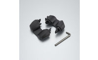 2 Pieces Matched Pair Bike Rack End Plug ABS Plastic Roof Rack End Plug Black Curved Cap Piece Molded