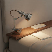 Multi-Functional Bauhaus Design Floor Lamp Clamp-on Reading Light for Study, Bedroom, Living Room