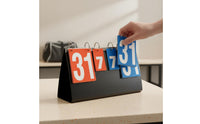 Multi-Game Scoreboard Waterproof Manual Flip Scoreboard Double-Sided Sports Gear for Coaches, Referees, Basketball, Competition, Football