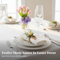 6 Pieces Easter Egg Napkin Holder Reusable Colorful Egg Napkin Holder Rustic Design Holiday Table Setting Decor for Hosts, Restaurants, Parties