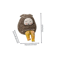 Monster Figurine Whimsical Ceramic Figurine Abstract Monster Ornament for Home Stylists, TV Stand