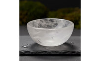 Natural White Quartz Bowl Translucent Quartz Bowl Carved Genuine for Altar