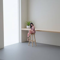 Seated Woman Figurine Finished Model 3D Printed Figurine Posed