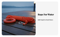High Visibility Floating Rescue Rope Long-Lasting Floating Lifesaving Rope Portable for Lifeguards, Boaters, Boating, Kayaking
