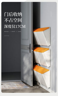 超薄鞋柜家用门口入户靠墙壁挂式鞋收纳神器极防尘省空间室内好看