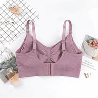 Nursing Bras for Breastfeeding with Front Clasp Opening, Wire-Style Maternity for Postpartum and New Moms, Adjustable Seamless Design