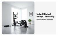 Elliptical Exercise Machine Quiet Commercial Elliptical Machine Full Body Workout Silent Cross for Home, Gym