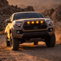 4 Pieces Grille Light Kit with Wiring Harness Front Grille Lights Bright Auxiliary Lights with Mounting for Truck Owners