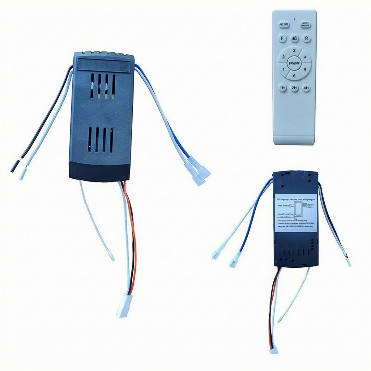 220V Ceiling Fan Controller Set Vent Slots Ceiling Fan Controller Control Kit White Wired Receiver Module Slim