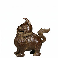 Incense Burner Brown Metal-Like Finish Mythical Creature ornament Small Decorative Censer