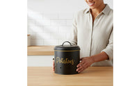 3 Pieces Gold Rim Onion Garlic Storage Tin Easy to Clean Vegetable Storage Container Aerating Holes Stackable Metal Canister Set Rust Resistant