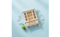 1:12 Scale Cabinet Sturdy Miniature Sideboard Classic Dollhouse Display Cabinet for Collectors, Kids
