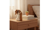 Resin Girl and Horse Figurine Hand-Carved Horse Figurine with Girl Sentimental Sculpture Equestrian for Collectors, Shelf, Desk, Bedside Table