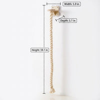 Cat Hammock and Bed for Window, Solid Wood Perch with Suction Cup, Wall-Mounted Style Climbing Shelf for Apartment Living Room Elevated Rest
