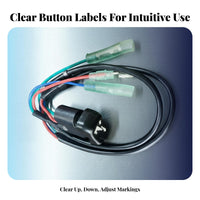 Direct Replacement Outboard Engine Trim Tilt Switch Easy Installation Boat Engine Tilt Switch Resistant Vehicle Part Long-Lasting for DIY Boaters, Marine Mechanics