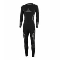 Ski Thermal Underwear Breathable Thermal Compression Set Multi-Directional Stretch Long Johns for Men
