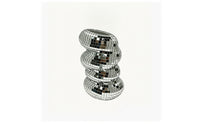 Mirrored Mosaic Vase Compact Holder with Mosaic Tiles Modern Makeup Brush Holder Elegant for Students