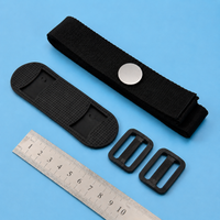 Nylon Shoulder Strap Shoulder Belt 2-piece Set Wide Replacement for Bags Black