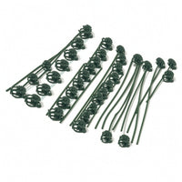 20 Pieces Plant Fixing Clip with Support Rod Long-Lasting Flowering Plant