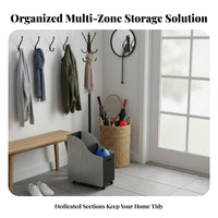 With Wheels Fitness Mat Holder Rack Space-Saving Rolling Fitness Equipment Organizer Large Capacity Fitness Mat Storage Rack Lockable Casters for Living Room, Entryway
