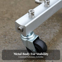 Swivel Caster Wheels 4-Nozzle Car Chassis Washer Two-in-One Function Rolling Undercarriage Cleaner Quick Connect for Vehicle Owners, Patio