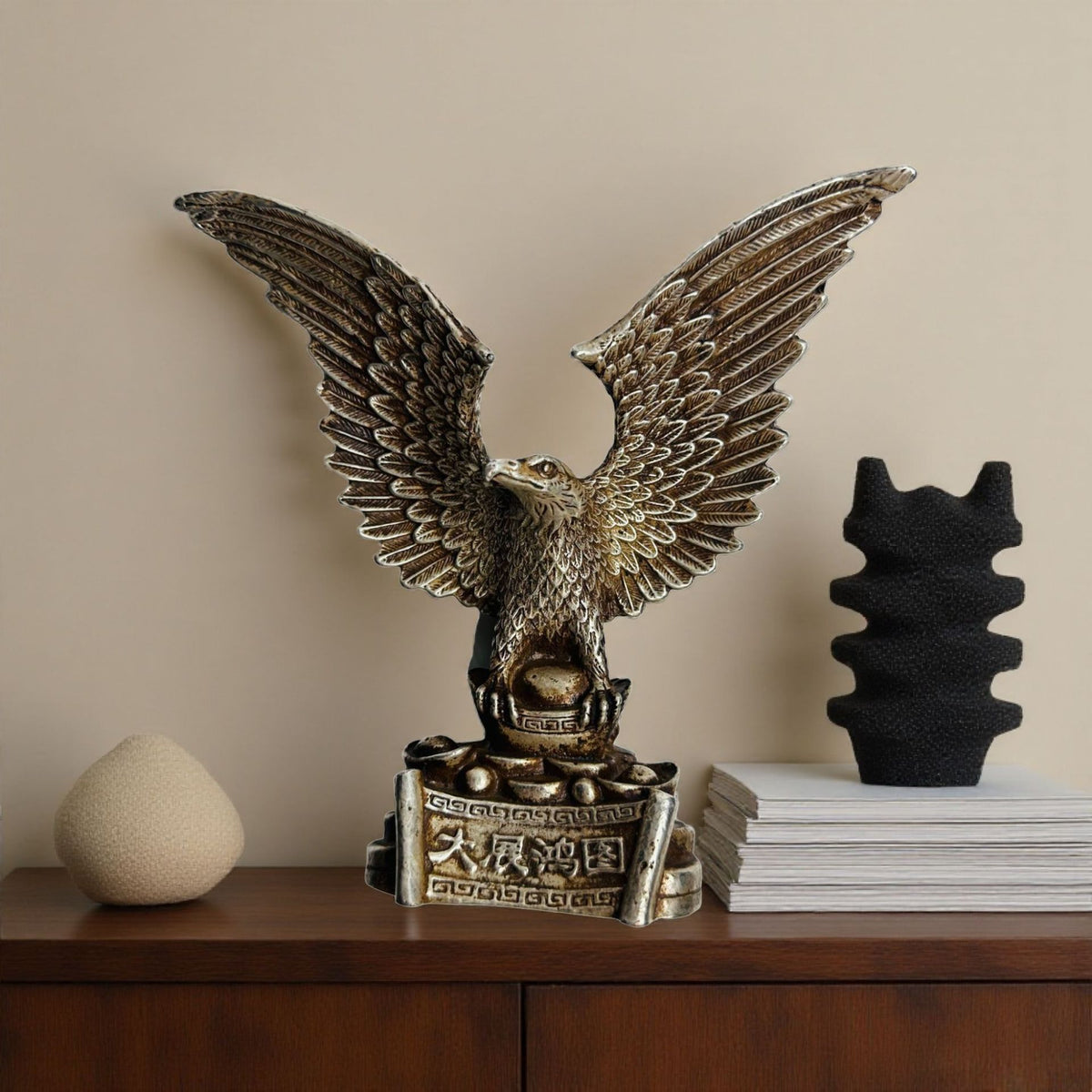 Brass Eagle Ornament for Desk Decoration