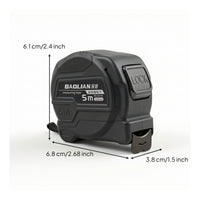 Steel Measuring Tape Self-Locking Tape Measure with Belt Strap Tool Wear-Resistant Reinforced for Carpenters, Carpentry