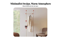 Freestanding Valet Space-Saving Garment Rack Minimalist Design Clothes Stand for Homeowners, Apartment Dwellers, Living Room, Entryway