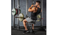 Padded Leg Developer with Rollers Adjustable Utility Seat with Rollers Multi-Purpose Gym Accessory Universal for Bodybuilders