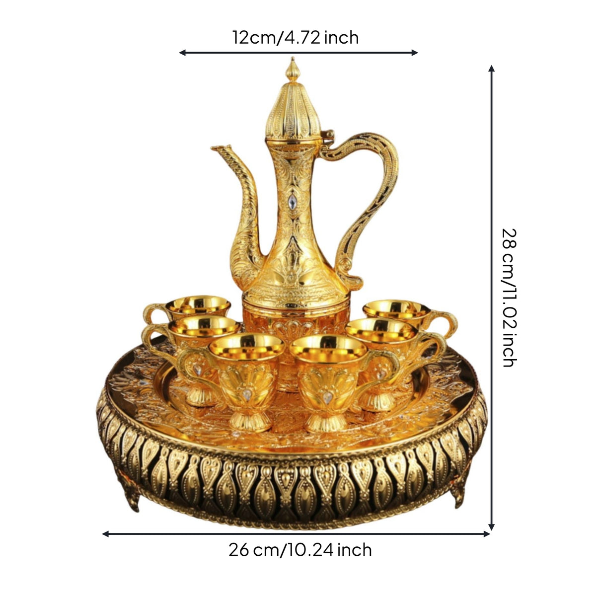Metal Set High End Design Beverage Decanter Set Gift Idea Home Decor for Display Shelf