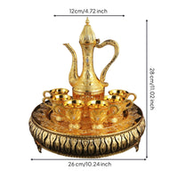 Metal Set High End Design Beverage Decanter Set Gift Idea Home Decor for Display Shelf