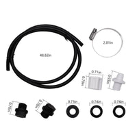 Pool Saddle Fitting Kit Threaded Pool tube Connector with Clamp Ribbed for Maintenance Technicians