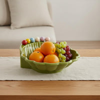 Light Luxury Square Fruit Plate Easy to Clean Fruit Serving Tray Multifunctional Tableware Stackable for Home