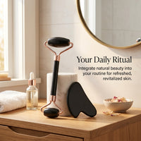 Face Sculpting Tool Double Head Facial Roller for Skin Care Routine Stone Massage for and Eye Puffiness Treatment