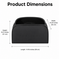 Leather Car Boot Organiser, Universal Folding Car Boot Storage, Luxury Car Organiser for Weekend Trips, Pressure Resistant Storage Box