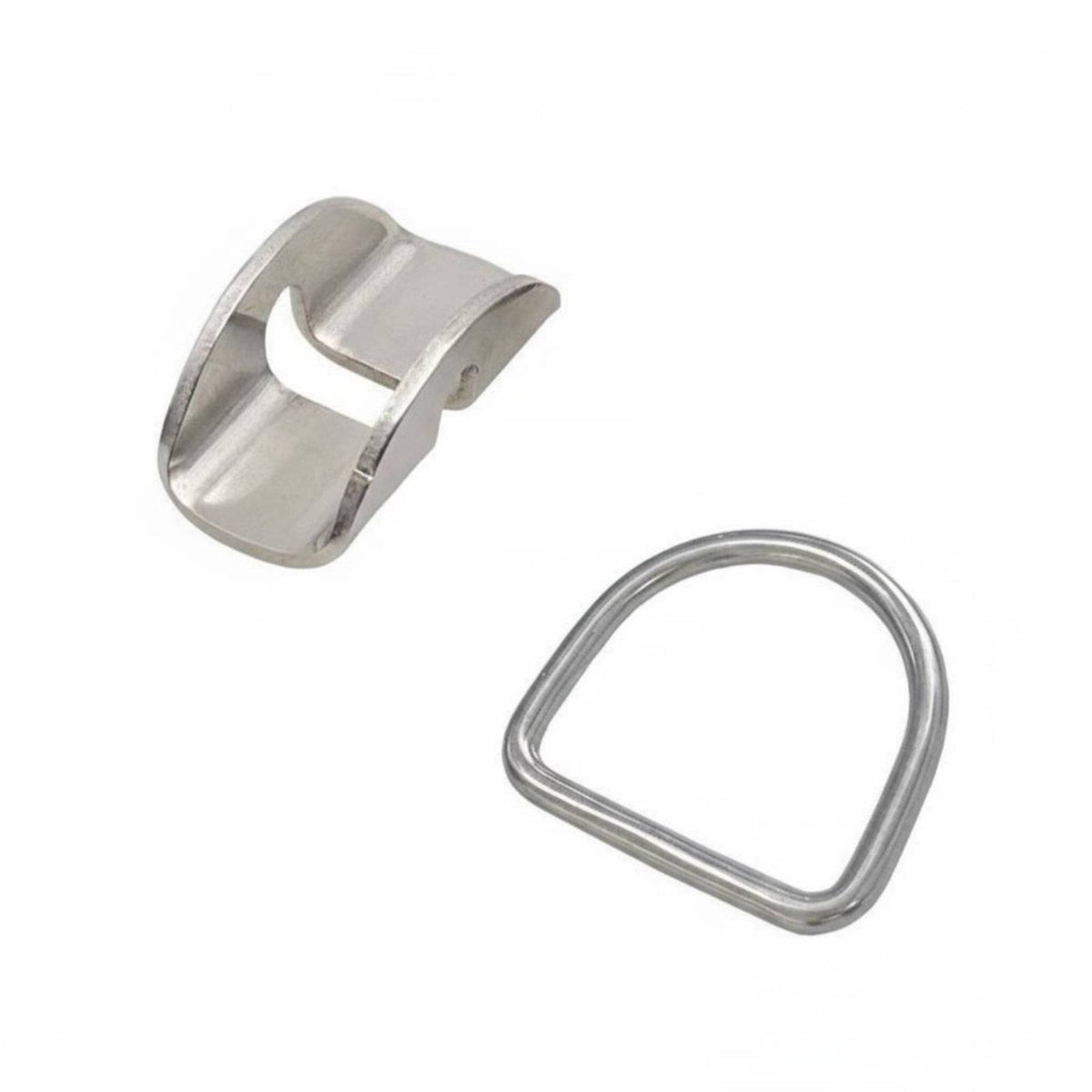 316 Stainless Steel Diving Cylinder D-Loop Clamp Sidemount D-Loop Holder High Strength for Technical Divers