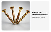 4 Pieces Metal Piano Caster Screw Fixed Countersunk Screw