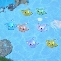 Mini Manta Ray Resin Aquarium Ornaments