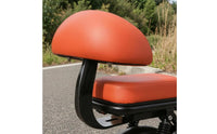 Rear Bike Seat Backrest Upholstered Electric Two-Wheeler Backrest Bike Rear Back Cushion Mounting Base Plate Includes Screws