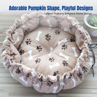 Luxurious Snug Hideaway 2-in-1 Design Drawstring Pet Bed All-Season Use Creature House for Feline Owners, Indoors, Home, Floor